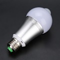 Miniatyrbild 5 av 8: E27 7W Human Body Induction Bulb Light LED Motion Sensor Light för Hem Trapp Användning AC85-265V Vit