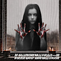 Pikkukuva 2 / 5: Pelottavat Halloween-haamu-seinätarrat kodin sisustukseen