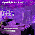 Miniatyrbillede 3 af 5: Stjerneprojektor Natlampe, Galakseprojektor Lys, Indbygget Bluetooth-højttaler, Timer med Fjernbetjening, Stjerneklar Himmelprojektor til Børn Voksne Gave P