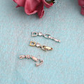 Miniatyrbild 3 av 4: Armbandsförlängningslås Set - 5 st, Vikbara Halsbandsförlängare, 3 Guld Färger