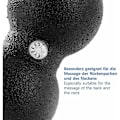 Miniatyrbillede 3 af 5: Skum Selvmassagebold/Twin-Ball I Sort - Selvmassagerulle/Duo Bold/Fascia Træner/Fascia Bold