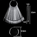 Miniatyrbild 2 av 5: Transparent nagellackfärgkarta displayställ [50 stycken]