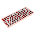 Pikkukuva 7 / 8: 84 näppäimen mekaaninen näppäimistö DIY-sarja, tukee langatonta 2.4G, Type C -johdotettua Bluetooth 3.0, 5.0 Hot Swap -mekaanista näppäimistöä RGB-vaaleanpunaisella