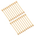 Pikkukuva 4 / 8: 20 kpl Mini-puutapettiripustustangot tee-se-itse bambu-puiset mini-tapettitangot, puiset tikut askarteluun