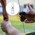 Miniatyrbilde 3 av 5: Buestreng Nocking Point Tang Strenger Nock Sett T Form Bue Vinkel Linjal Strengvoks Rest Bueskyting,
