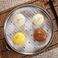 Miniatyrbillede 4 af 5: 100 stk. Non-stick Bagepapir Bejlere til Airfryer 9,5 tommer Hvid Ovn og Mikrobølgeovn Kompatibel
