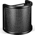 Miniatyrbillede 1 af 5: Popfilter, Professionel Tre-lags Metal Mesh Mikrofon Vindskærm Cover