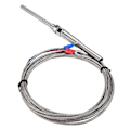 Miniatyrbilde 4 av 8: M8 gjenger PT100 platinamotstand termoelement 50 mm probe temperatursensor ledning 0-400 ℃ (3 m)