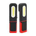 Miniatyrbild 1 av 5: 2 st Laddningsbara LED Arbetslampor 2 i 1 Inspektionslampa 360 Grader Rotationsbar Magnetisk Bas 5W Ficklampa