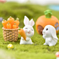 Miniatyrbild 7 av 7: 7 st/set påskhare dekoration harts påskhare ägg dekoration present till barn kunder anställda