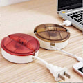 Miniatyrbilde 3 av 4: 4 stk. Kabeloppruller Ledningsorganisator Uttrekkbar Kabeloppruller Bærbar Lader Ledningsholder Uttrekkbare Kabeltromler Liten Opprullerkasse for USB-kabel Headset