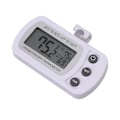 Miniatyrbillede 6 af 8: Køleskabs termometer hukommelsesfunktion ABS krop hvid °C °F skiftet lille kompakt digital fryser termometer med krog