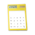 Miniatyrbillede 1 af 8: Solar Powered Lommeregner Touch Screen 8-cifret LCD Display Bærbar Transparent Lommeregner til Office School Home Gul