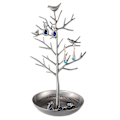 Miniatyrbilde 1 av 5: Smykkeskrin Klokke Øredobber Halskjede Stativ Sølv 31cm*15cm*2cM
