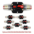 Miniatyrbillede 1 af 5: 20-150amp Strømafbryder Dobbelt Batteri Ip67 12v-24v Sikring Manuel Reset Vandtæt Zekai 30A
