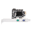 Miniatyrbild 4 av 5: Mcs9990cv Pcie Tops2 Dual-port Ps/2 Riserkort För Tangentbord Mus Pci-e Till Ps/2