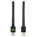 Pikkukuva 4 / 8: Ilmainen USB2.0 WiFi Langaton sovitin Verkkokortti Antenni Wi-Fi-vastaanotin 150Mbps