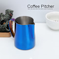 Miniatyrbilde 7 av 8: 600 ml rustfritt stål Titanize kaffekanne melkeskummende kopp mugge for Latte ArtBlue