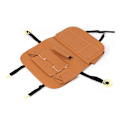 Miniatyrbillede 3 af 8: Universal sæde ryglæn taske foldbar organizer pad drikke stol opbevaringslomme bil tilbehør (gul)