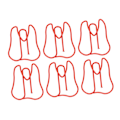 Miniatyrbilde 3 av 8: 100 STK Papirklips Metall Multifunksjonell Papir Memo Bærbar Kontorklips for Document Red