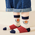 Miniatyrbild 5 av 8: 5 par pojkar basketstrumpor barn sport stil basketbrev lös mjuk andningsbar alla match mid calf strumpor M 3-5 år gammal