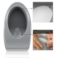 Miniatyrbillede 3 af 8: Fransk Dip Nail Container Smile Line Maker Fransk Nail Art Guide Manicure Tools Grå