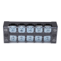 Miniatyrbillede 5 af 8: 2 stk Terminal Strip 45A 600V TB Fast Type PC Messing Dual Row Screw Terminal Block til distributionssystemer 5 Bits（4505）