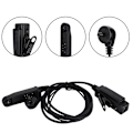 Miniatyrbillede 4 af 8: Komfortable ørepropper Luftledning Ørestykke Headset med PTT-knap til Baofeng UV-9R