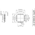 Miniatyrbild 3 av 5: Qfp48 Till Dip48 Ic Test Socket 0.5mm Pitch Lqfp48 Till Dip48 Programmeringsadapter / Tqfp48 Till Dip48 Ada-E