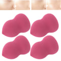 Miniatyrbillede 7 af 8: FOCALLURE 4 stk Wet Dry Dual Use Makeup Puff Blødt Løs Powder Puff Sæt FA136 (Vinrød)
