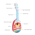 Miniatyrbillede 7 af 7: Kids Ukulele Toy 4 Strings Fremragende lydsimuleret guitarmusikinstrument for begyndere Type 1