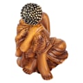 Miniatyrbillede 5 af 8: Buddha-statue Held og lykke Rigdom Fredelige Vibes Zen Meditation Buddha-figurer Buddha-indretning til kontorgang BS110F 10x7,3x6,8cm
