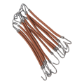 Miniatyrbild 7 av 8: 10st Hästsvanshållare Krok Kvinnor Flickor Flexibelt elastiskt hårband Krok Styling Tool för Office Dating Brun