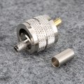 Miniatyrbild 6 av 8: 5 Styck UHF PL259 Hane Plug Crimp Coax Connector Adapter RF Connector