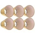Miniatyrbillede 7 af 8: 6 STK E14 Lampeskærm Stof Lampeskærm Bordlampe Loftlampeskærm til soveværelse StueGold PX153