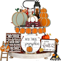 Miniatyrbild 3 av 5: Höst Thanksgiving Pumpa Lönnlöv Lastbil Skylt Träskylt