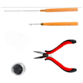 Miniatyrbilde 3 av 8: 4 stk. parykk tang sett robust lett parykk hår extensions tang sett for salong stue