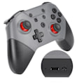 Miniatyrbilde 8 av 8: Trådløs Bluetooth-spillkontroller Gamepad med NFC 3D-joysticker for Nintendo for Switch ProCold Gray