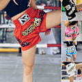 Miniatyrbilde 3 av 5: Anti-friksjons Muay Thai Kickboksing Shorts for Menn - Hvit XS