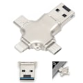 Pikkukuva 8 / 8: Yvonne U-levy OTG 4Ports USB2.0 Flash-asema iOs Android TypeC/Android Micro USB PC Y23(128G )