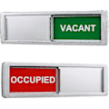 Miniatyrbild 1 av 5: Integritetsskylt för skjutdörr - Öppen Stängd Skylt Svart-openclosesign