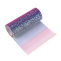 Miniatyrbild 8 av 8: Regnbågsglitter tyll lång flexibel utsökt praktisk bred applikation gnistrande tyll för bröllopsfestregnbåge