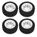 Pikkukuva 2 / 8: 4 kpl RC-renkaat 1/10 RC-auto RC-rengas RC-lisävarusteet HSP 94111 94188 94108 Blanc