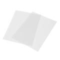 Miniatyrbillede 7 af 8: B5 26 Papir Cover Frosted Gennemskinnelig Vandtæt Rulle PP Side Bindende Cover til Rapporter Præsentationer 50stk Hvid