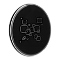 Miniatyrbillede 3 af 8: KUULAA Trådløs Telefonoplader til Mobiltelefon 15W Intelligent Sensing Opladningsplade Sort
