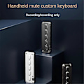 Miniatyrbilde 4 av 5: 5 Taster Egendefinert Tastatur Makro Programmerbart Bluetooth-tastatur Hvit