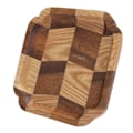 Miniatyrbillede 3 af 8: Træ Pan Te Bakke Fad Skål Frugt Salat Brød Serveringsplade Køkken Bordservice 15x15cm