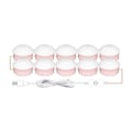 Miniatyrbilde 2 av 7: Profesjonelle speillykter for speil USB 5V sminke speillykter 3 farger dimbar justerbar lysstyrke lys for sminkeforfengelighetstabell