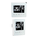 Miniatyrbilde 8 av 8: Digital termostatskjerm Programmerbar hjemmetermostat med 3 meter sensorledning for elektrisk gulvvarme Hjem Hotell Kontor AC90‑240V Hvit Med WiFi