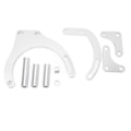 Miniatyrbilde 6 av 8: Robust og pålitelig servostyringspumpefestebrakettsett - erstatning for Chevy Big Block-motorer BBC Silver